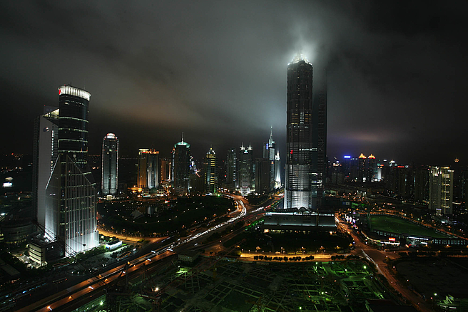Nachtaufnahme Shanghai